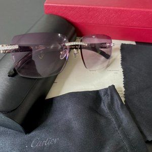 Cartier Glasses Rimless Buffalo Horn